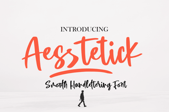 Aesstetick: A Modern Script Font for Editorial Design