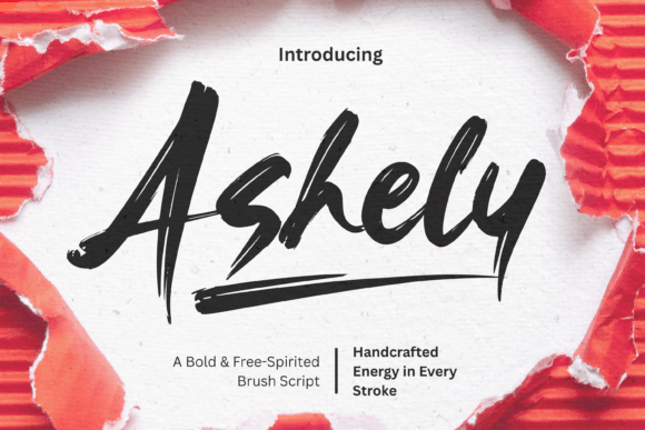 Ashely Font: A Vibrant Script for Crafters