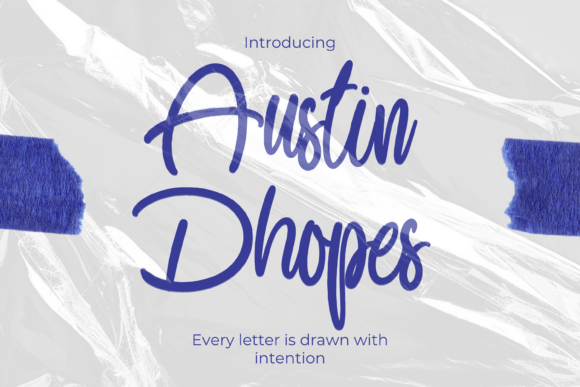 Austin Dhopes: A Script Font for Editorial Design