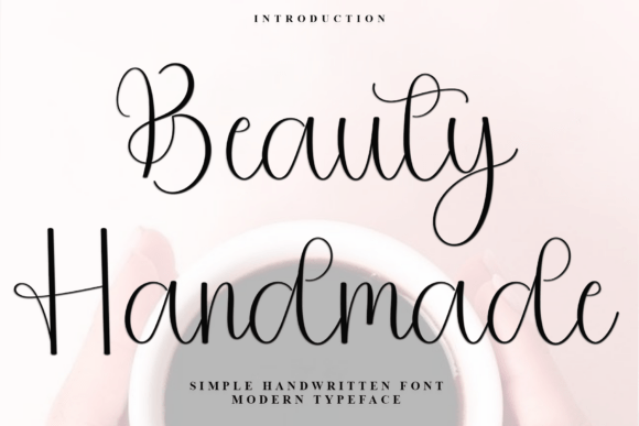 Beauty Handmade Font for Festive Branding