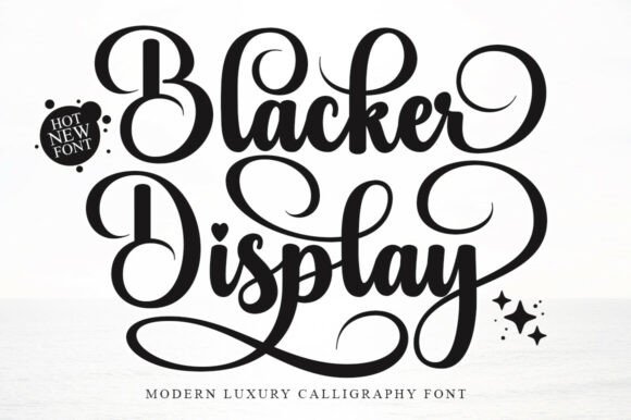 Blacker Display: A Refined Typeface for Editorial Design