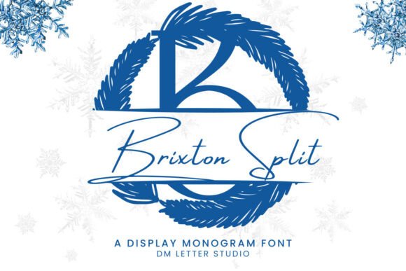 Brixton Split Monogram: A Bold Typeface for Makers