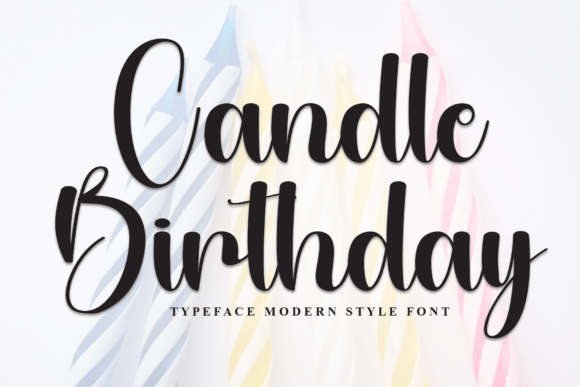 Candle Birthday Font: Elevate Your Web Design