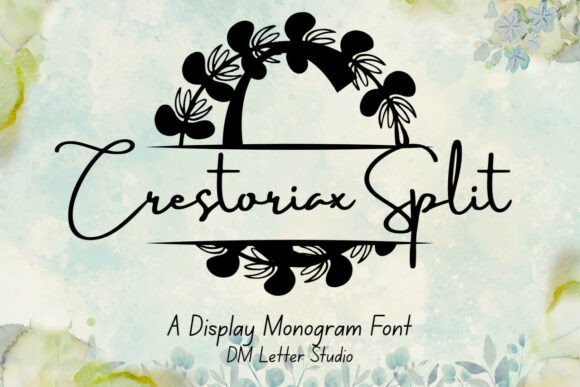 Crestoriax Split Monogram: A Premium Font for Marketers
