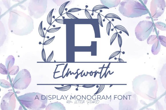 Elmsworth Split Monogram: A Refined Typeface for Editorial Design