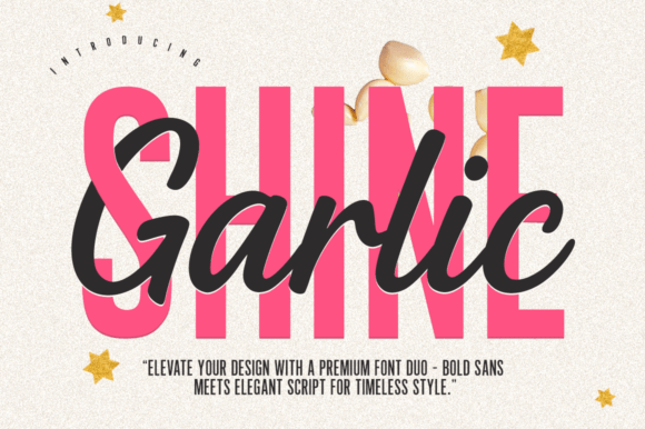 Garlic Shine: A Versatile Typeface for Digital Design