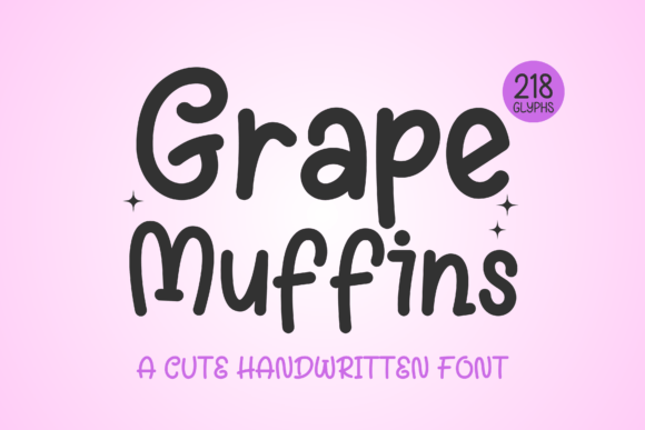 Grape Muffins: A Playful Handwritten Font for Web Design