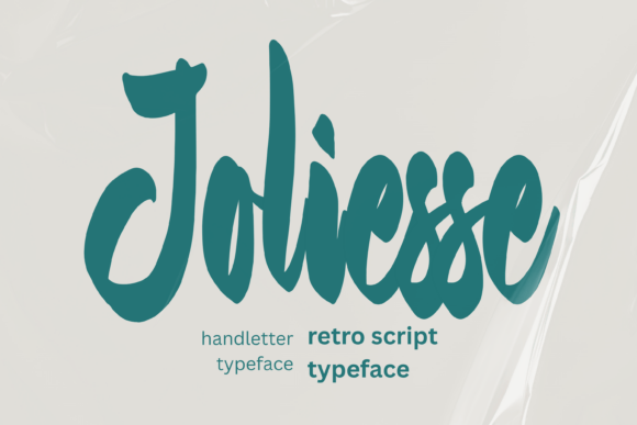 Joliesse: A Retro Script Typeface for Editorial Charm