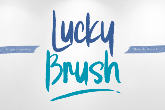 Lucky Brush Font for Handmade Brands
