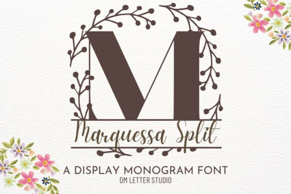 Marquessa Split Monogram: A Polished Typeface for Branding