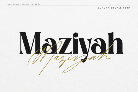 Maziyah Duo: The Luxury Typeface for Modern Brands