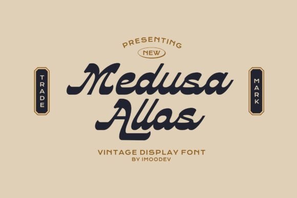 Medusa Allos: A Vintage Display Font for Editors