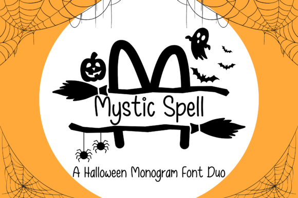 Mystic Spell Monogram: A Magical Halloween Font