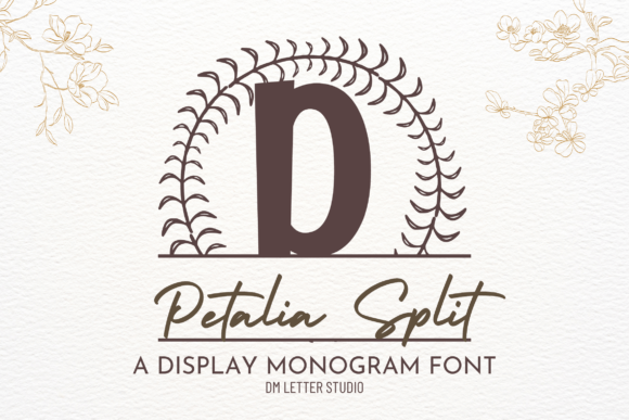 Petalia Split Monogram: A Serif Font for Editorial Design