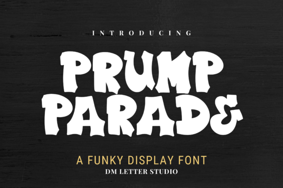 Plump Parade: A Bouncy Display Font for Makers