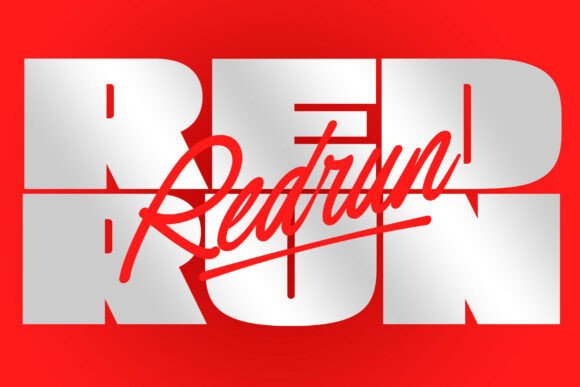 Redrun: A Bold Display Font for Strong Branding