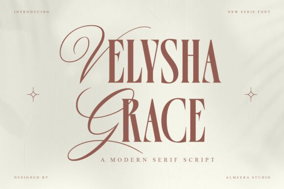 Velysha Grace: A Serif Font for Elegant Branding
