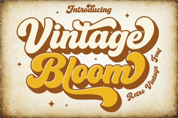 Vintage Bloom: A Retro Script Font for Editorial Design