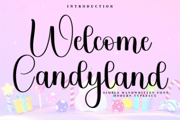 Welcome Candyland Typeface for Business Branding